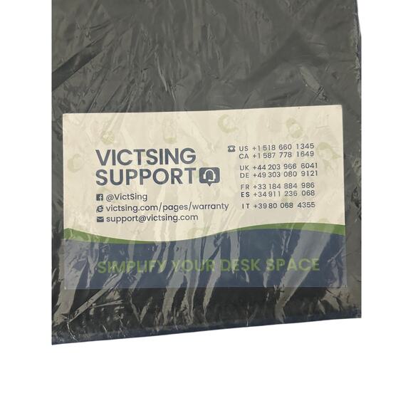 NIP Victsing Support Black Flat Mousepad Simplify Your Desk Space - Picture 3 of 5